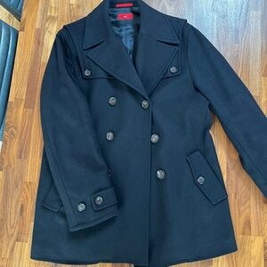 Isaia Men's Navy Blue Wool Walking Jacket